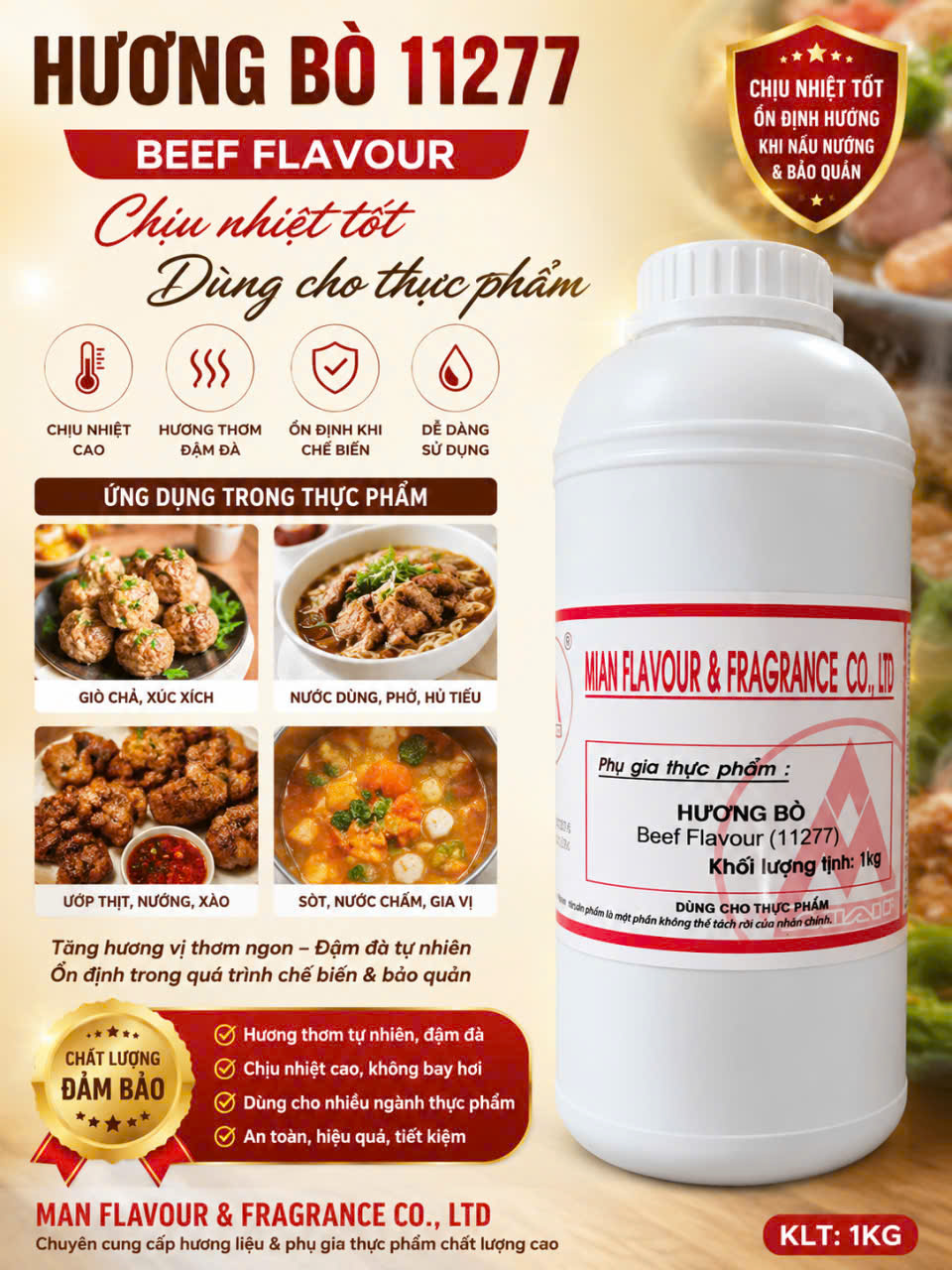 Bột Hương Thịt Bò - THƠM CHẤT LƯỢNG CAO