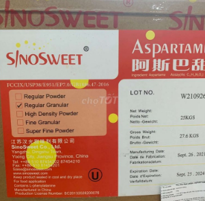 Aspartame - CHẤT TẠO NGỌT TỔNG HỢP