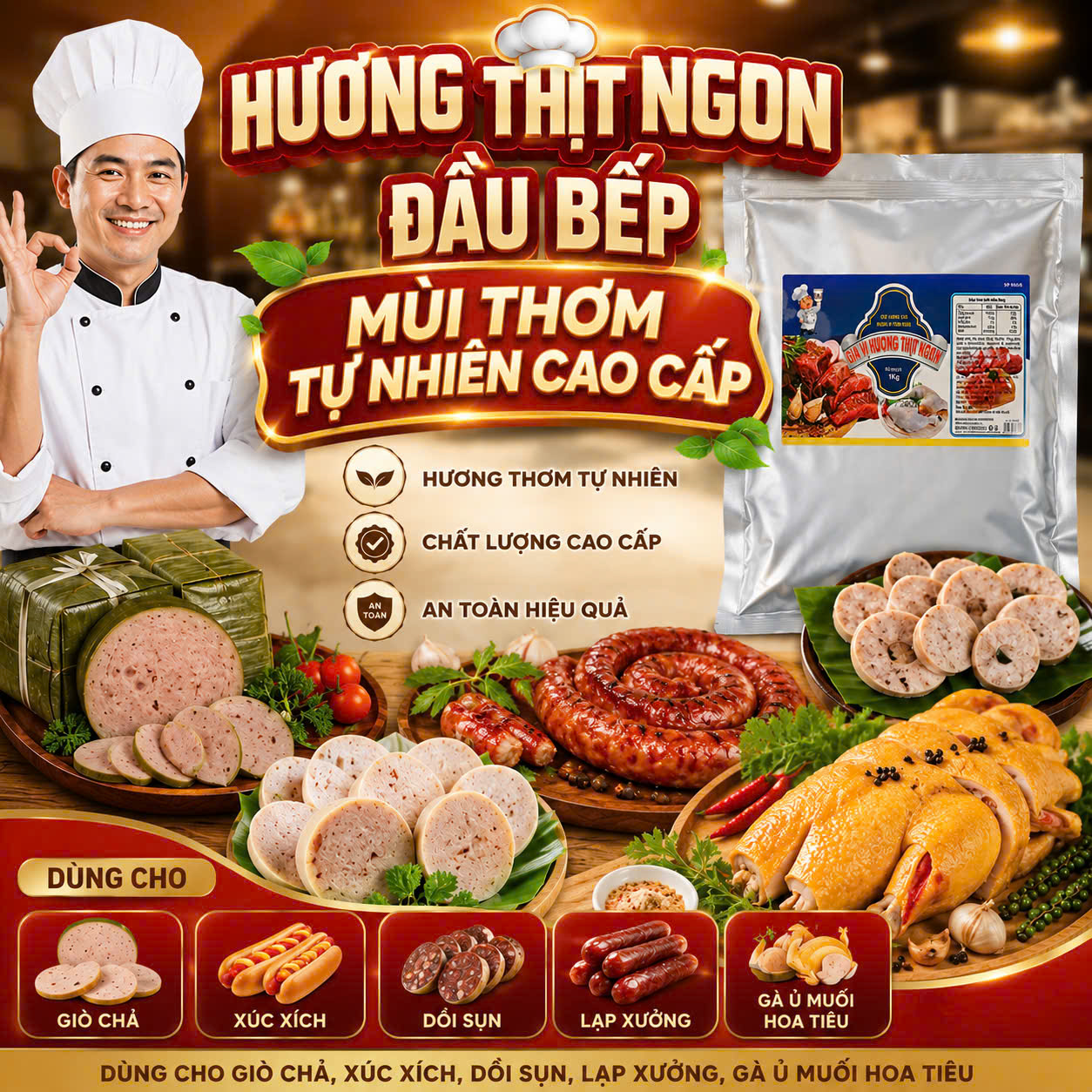 Hương Thịt Heo - MÙI THƠM CHẤT LƯỢNG TỐT