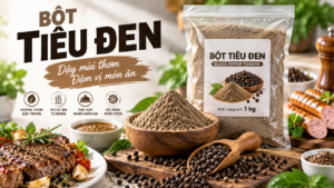 Bột Tiêu Đen dùng trong chế biến thực phẩm