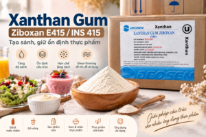 Xanthan Gum Ziboxan E415 / INS 415 tạo sánh và ổn định thực phẩm