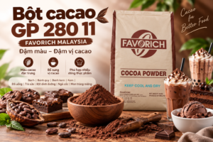 Bột cacao GP 280 11 Favorich Malaysia dùng trong thực phẩm